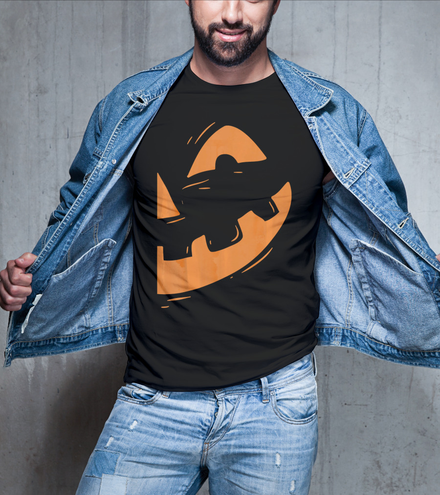 Jack O Lantern Pumpkin Face Halloween Smile T-Shirt