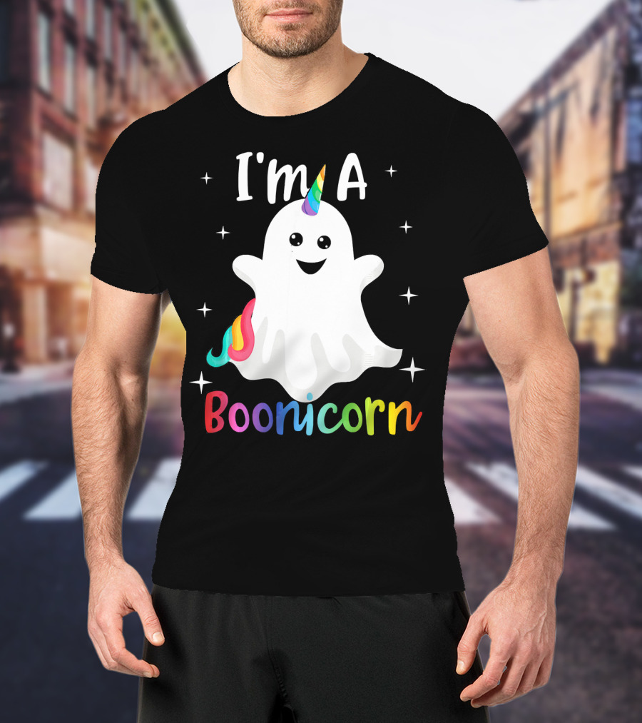 I'm A Boonicorn Cute Halloween Funny Unicorn Ghost T-Shirt