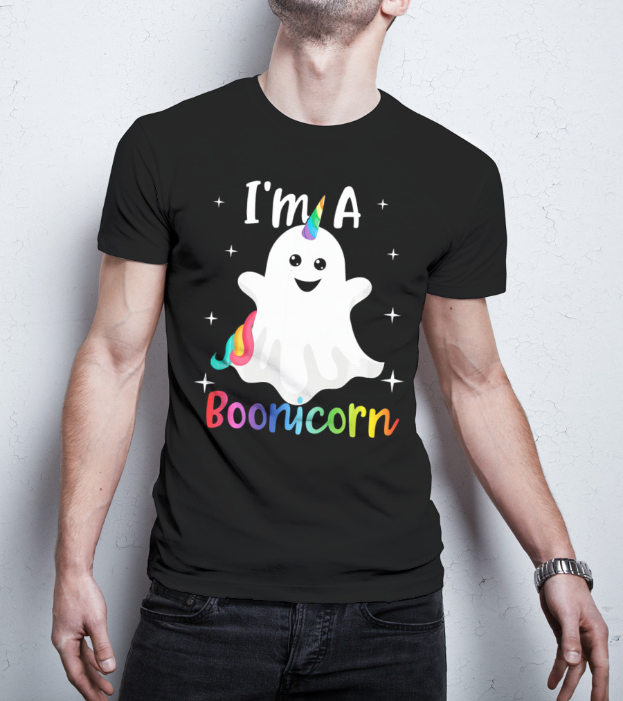 I'm A Boonicorn Cute Halloween Funny Unicorn Ghost T-Shirt