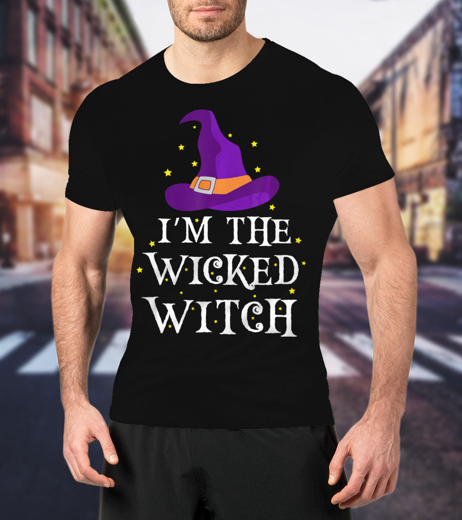 I'm The Wicked Witch Purple Hat Stars T-Shirt