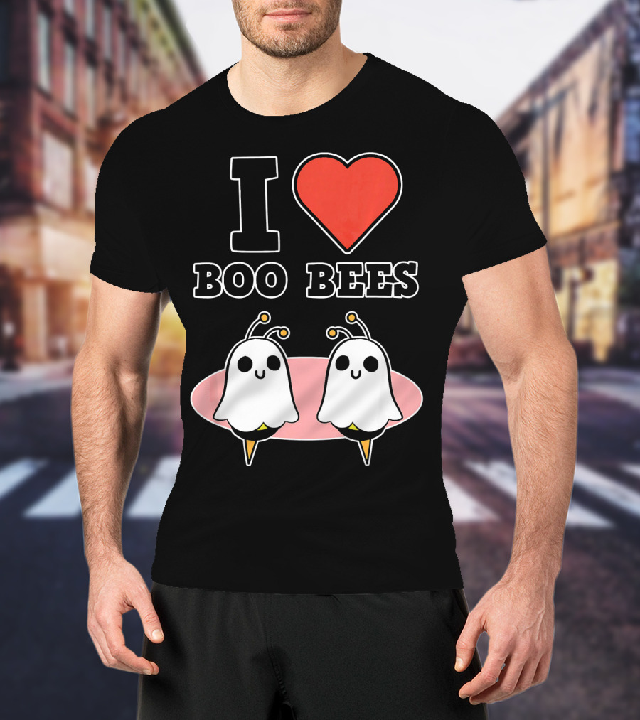I Love Boo Bees Halloween T-Shirt