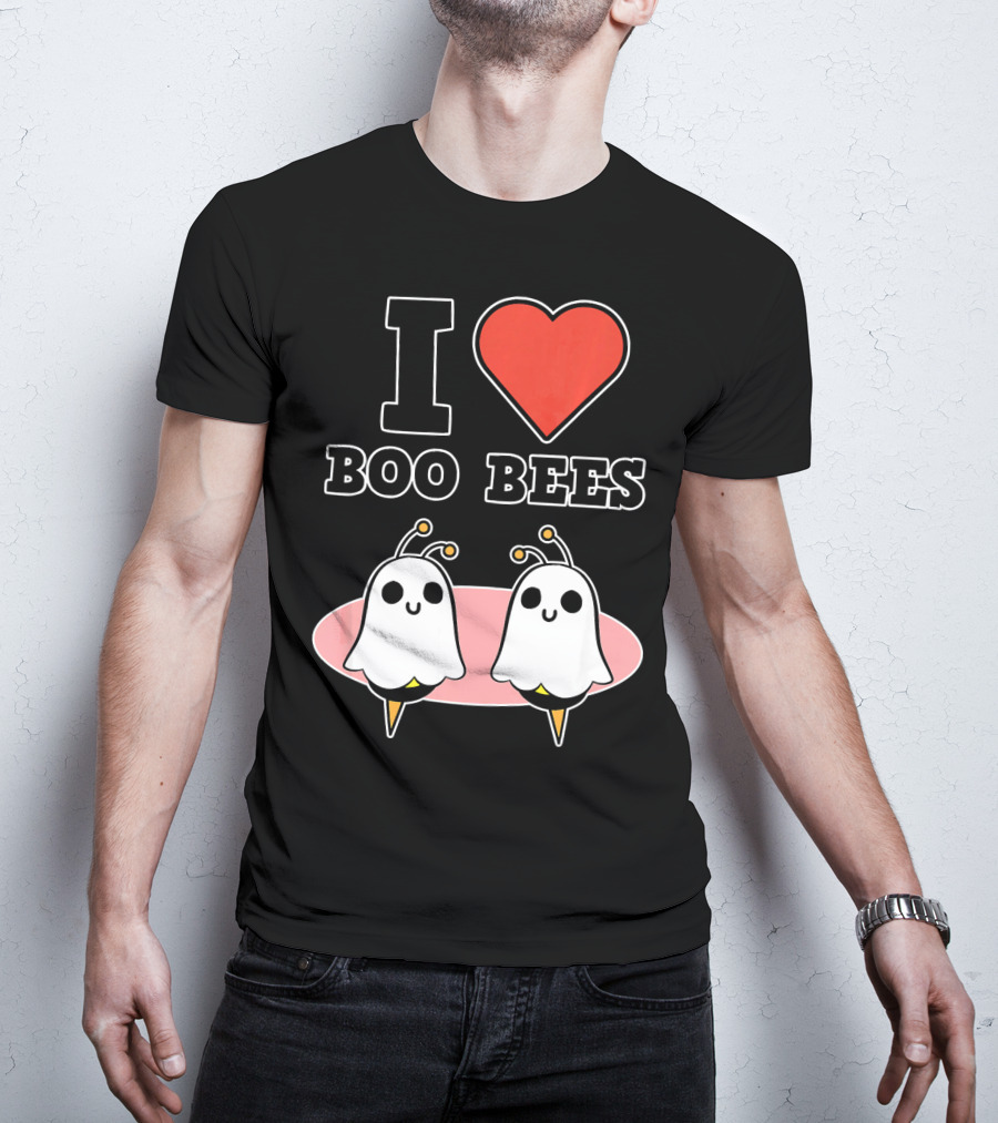 I Love Boo Bees Halloween T-Shirt
