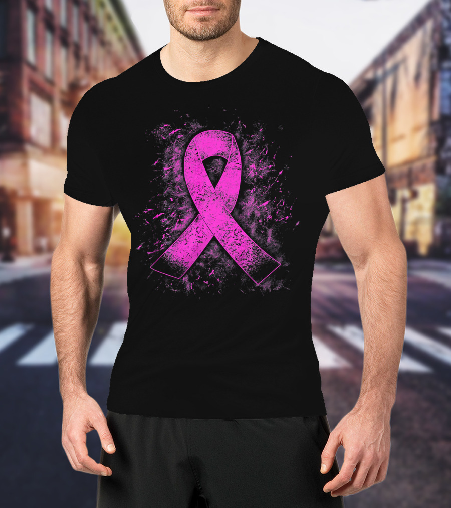 Breast Cancer Awareness Pink Ribbon T-Shirt