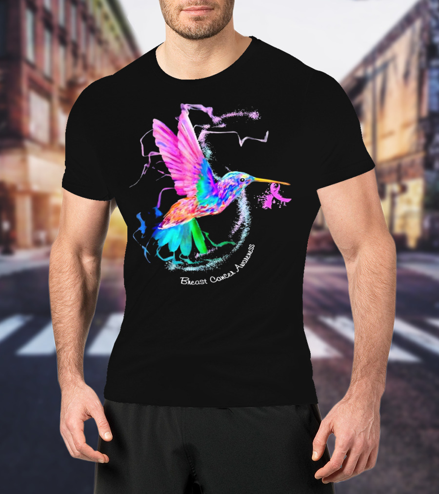 Hummingbird Breast Cancer Awareness T-Shirt