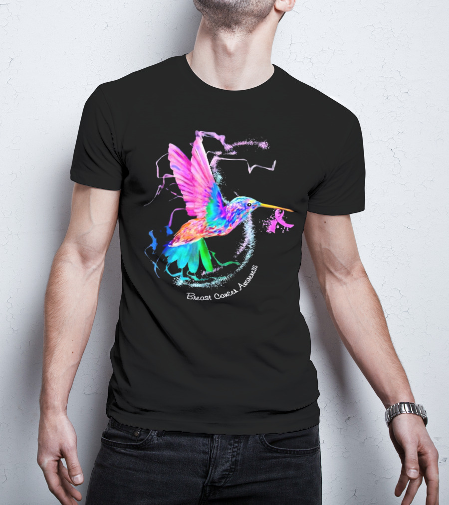 Hummingbird Breast Cancer Awareness T-Shirt