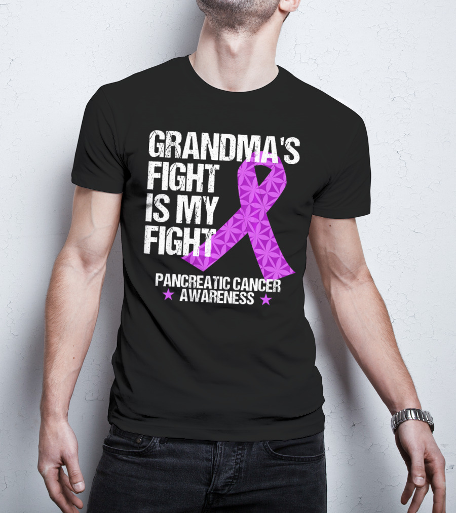 Grandma's Fight Is My Fight Pancreatic Cancer Awareness T-Shirt