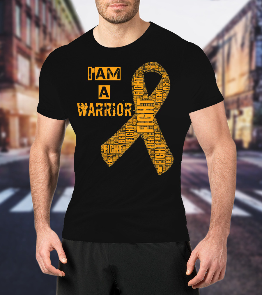 I Am A Warrior Fight Leukemia Cancer Awareness T-Shirt