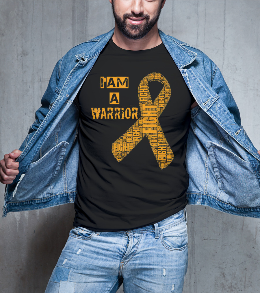 I Am A Warrior Fight Leukemia Cancer Awareness T-Shirt