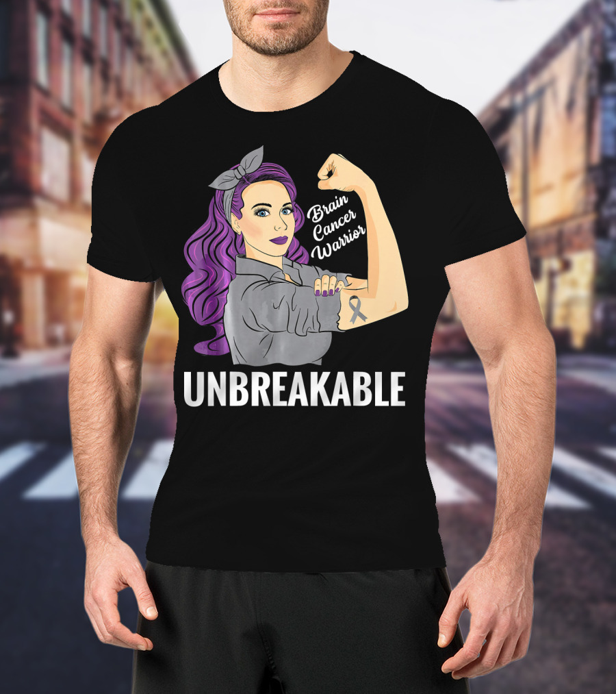 Unbreakable Brain Cancer Warrior T-Shirt