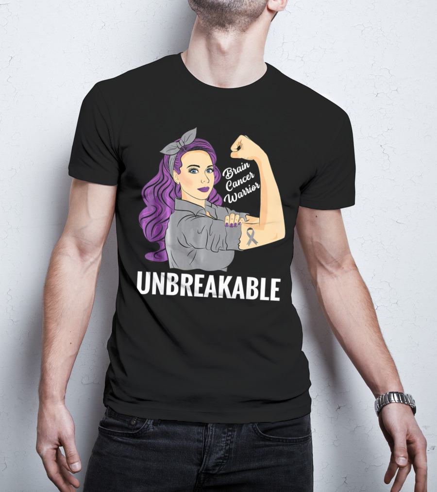 Unbreakable Brain Cancer Warrior T-Shirt