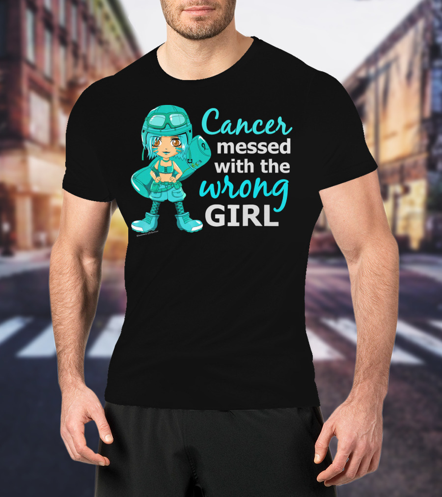 Cancer Messed With The Wrong Girl T-Shirt