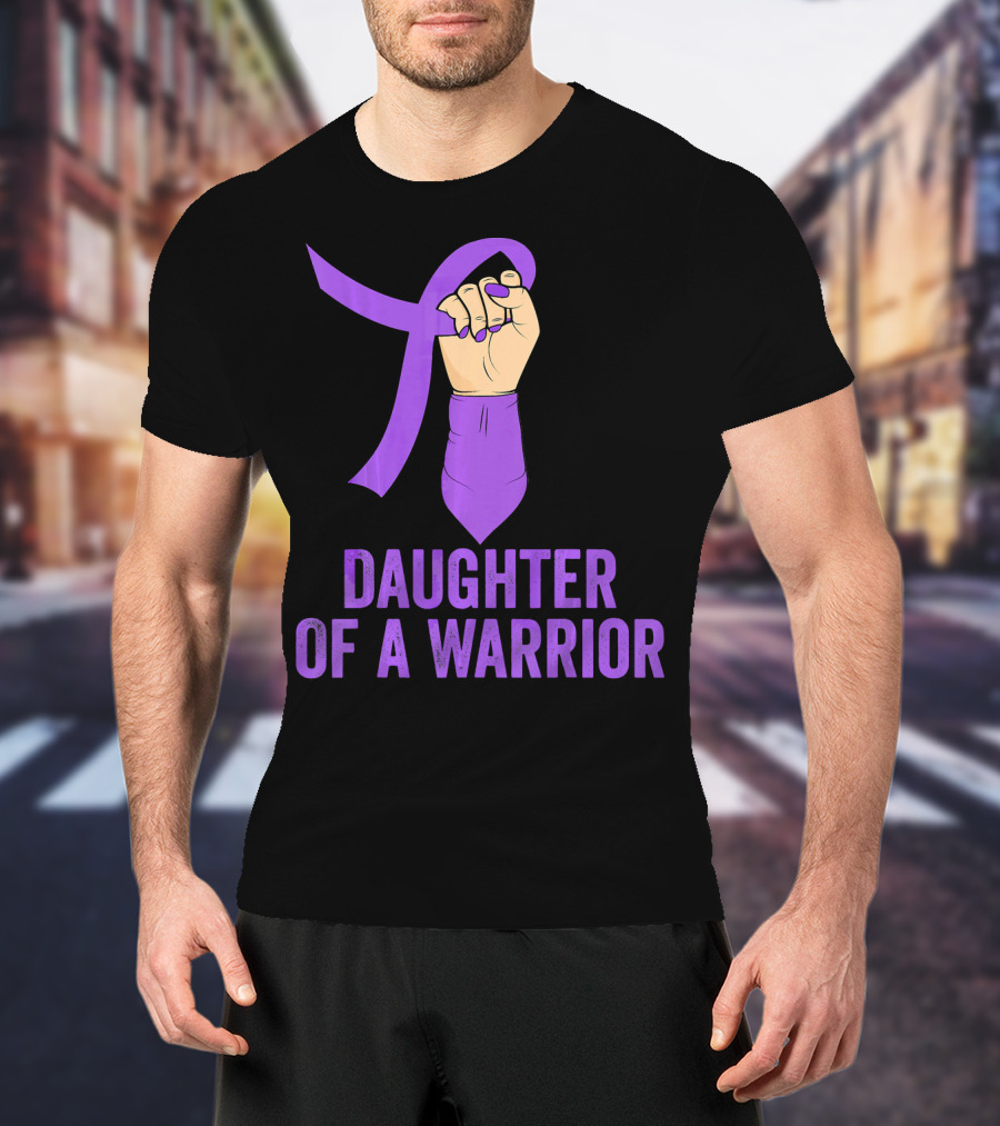 Daughter Of A Warrior Pancreatic Cancer Awareness T-Shirt