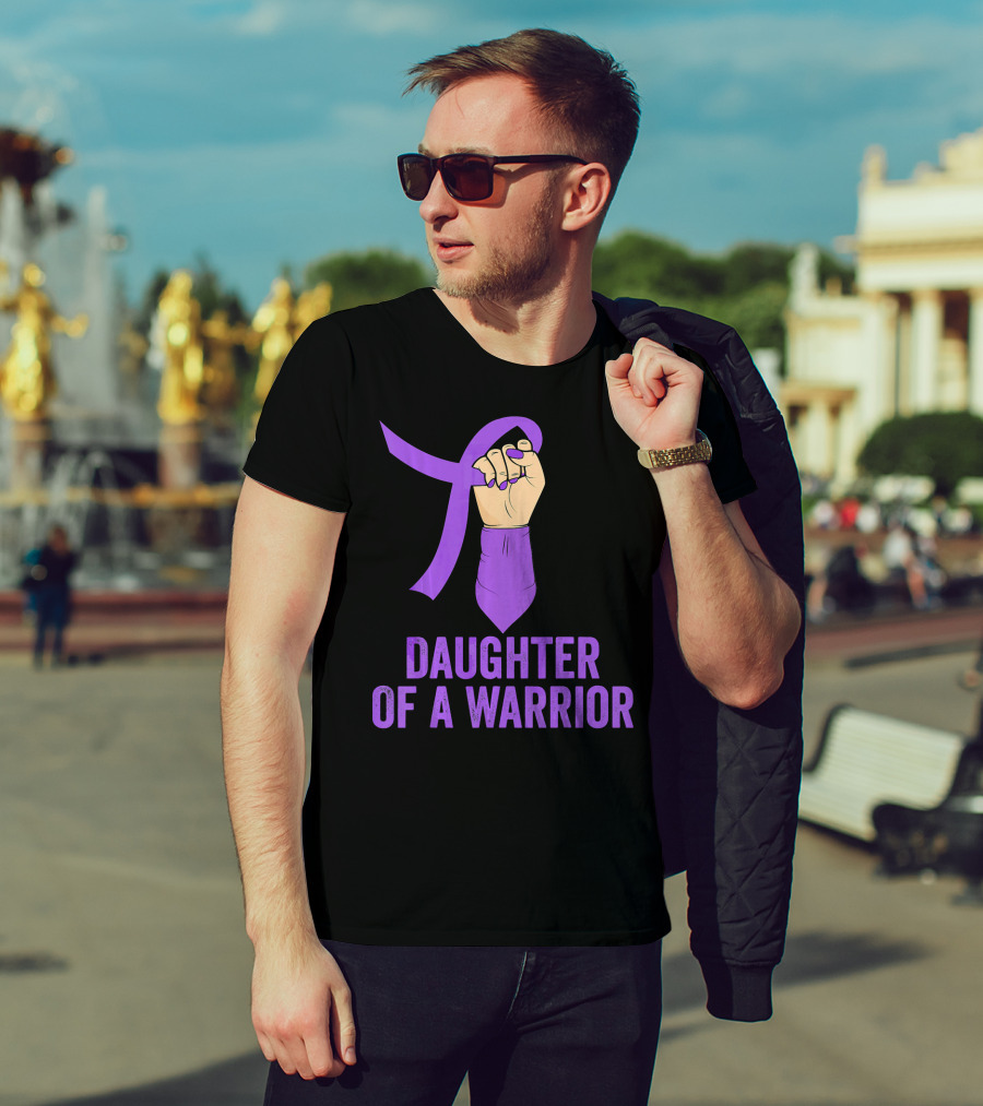 Daughter Of A Warrior Pancreatic Cancer Awareness T-Shirt