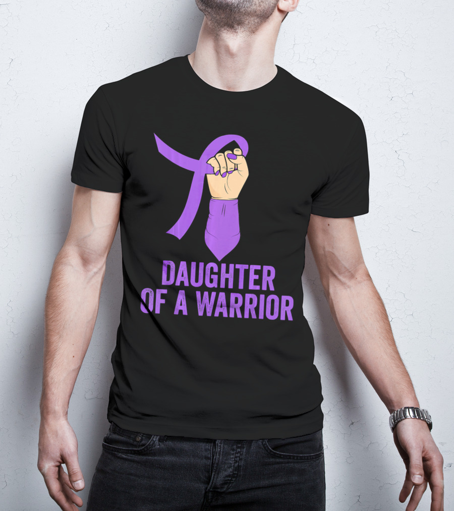 Daughter Of A Warrior Pancreatic Cancer Awareness T-Shirt