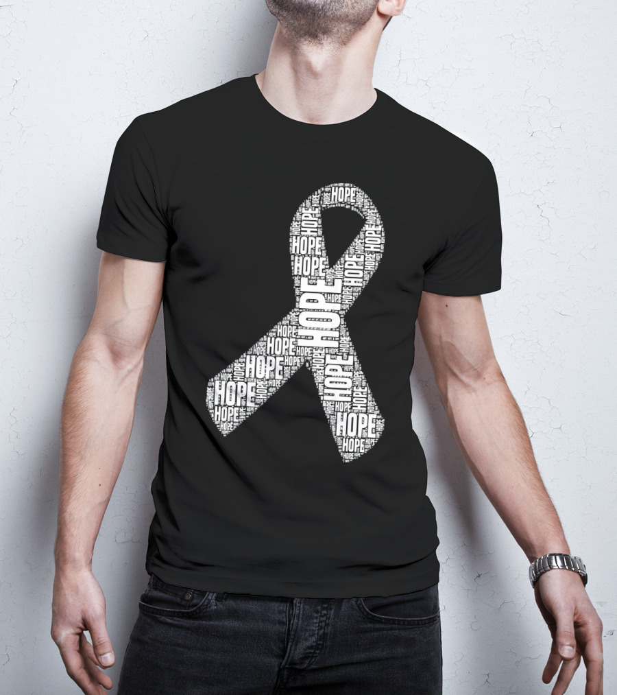 Hope Ribbon Lung Cancer Awareness T-Shirt
