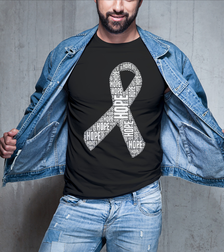 Hope Ribbon Lung Cancer Awareness T-Shirt