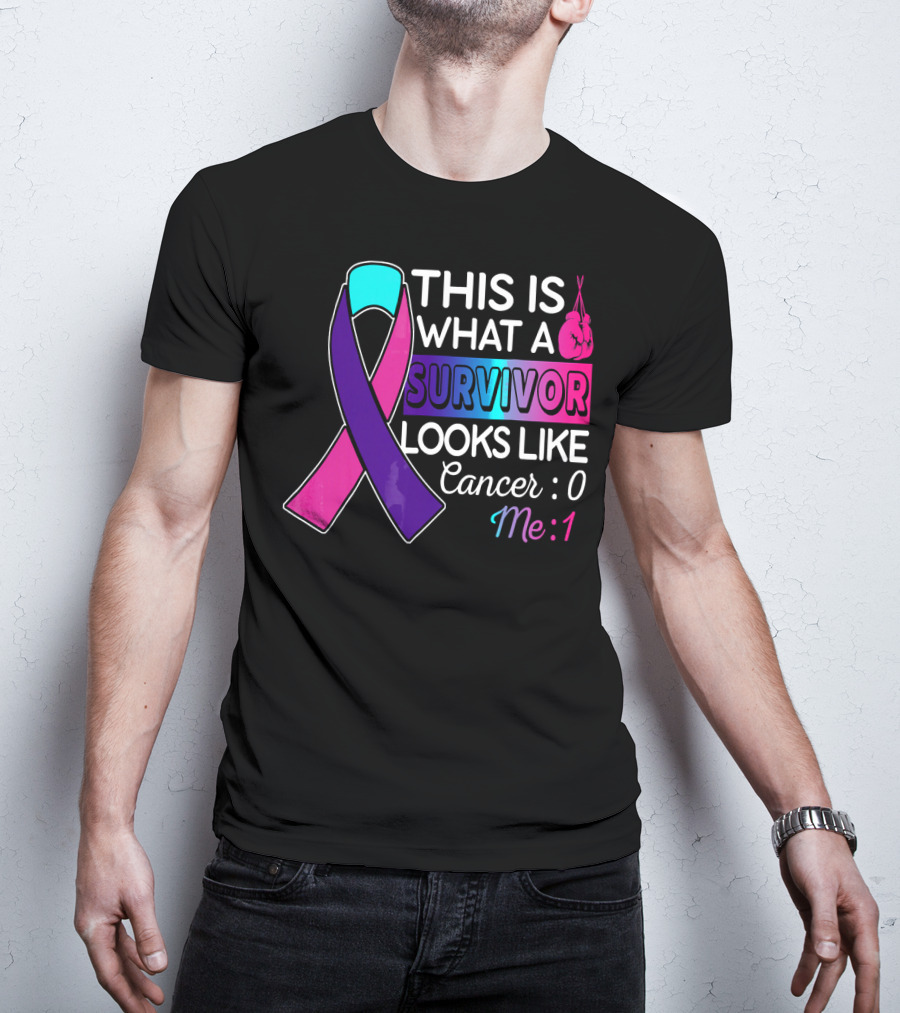 This Is What A Survivor Looks Like Cancer: 0 Me: 1 T-Shirt
