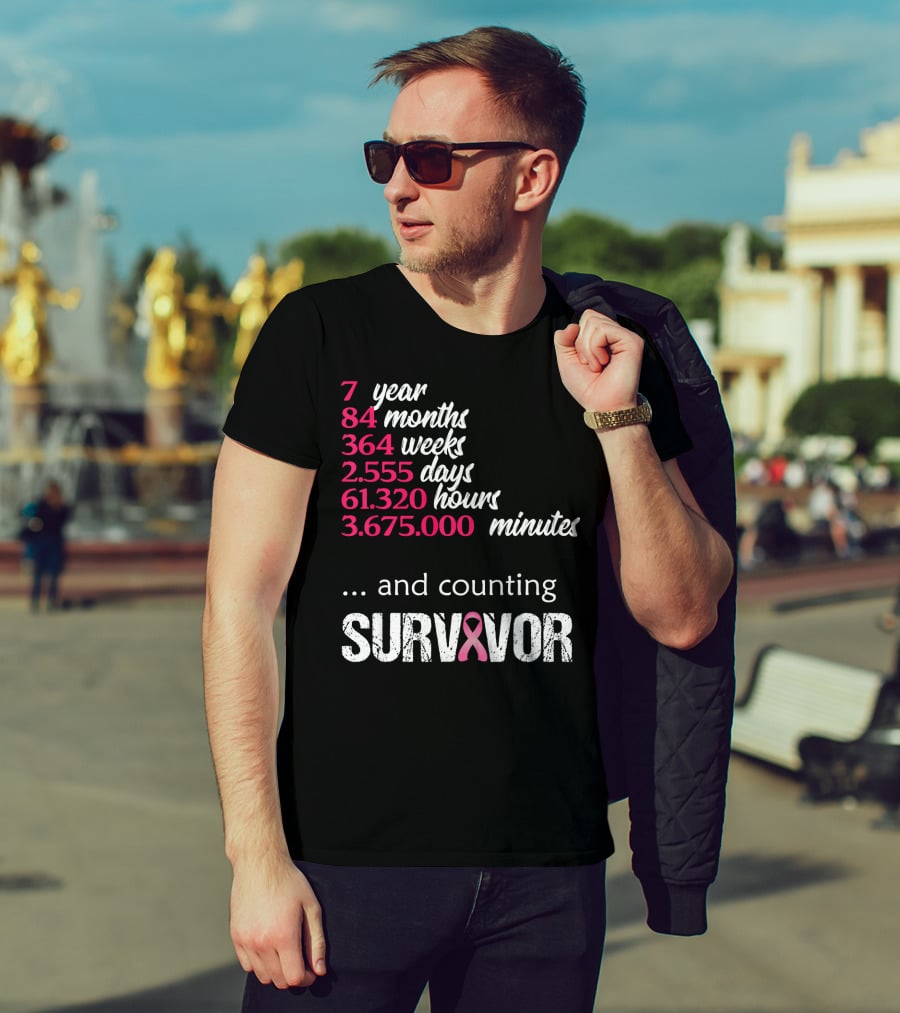 7 Year Survivor Breast Cancer And Counting T-Shirt