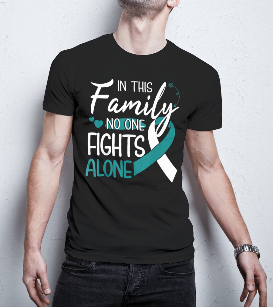 In This Family No One Fights Alone Awareness T-Shirt