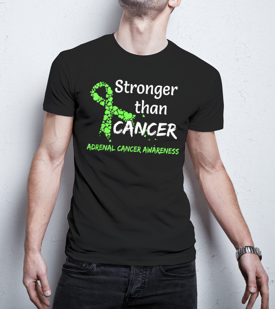 Stronger Than Cancer Adrenal Cancer Awareness T-Shirt