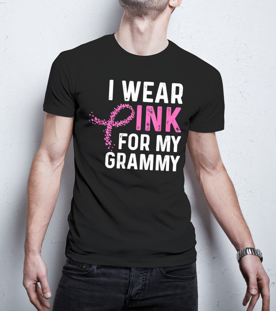I Wear Pink For My Grammy Breast Cancer Awareness T-Shirt