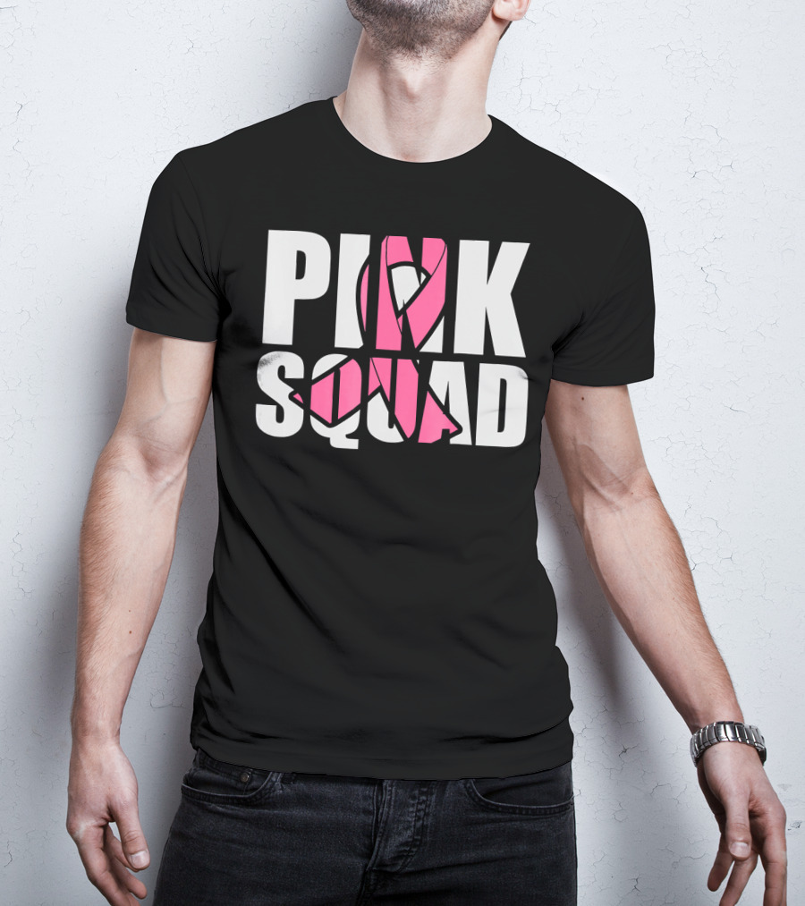 PINK SQUAD Breast Cancer Awareness T-Shirt
