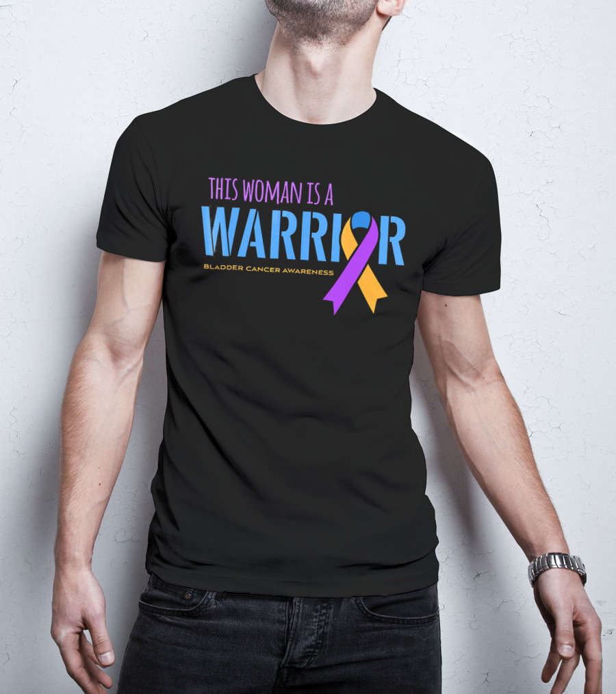 This Woman Is A Warrior Bladder Cancer Awareness T-Shirt