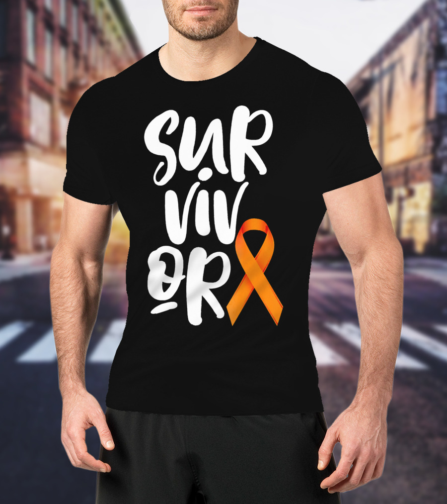 Leukemia Cancer Survivor Orange T-Shirt