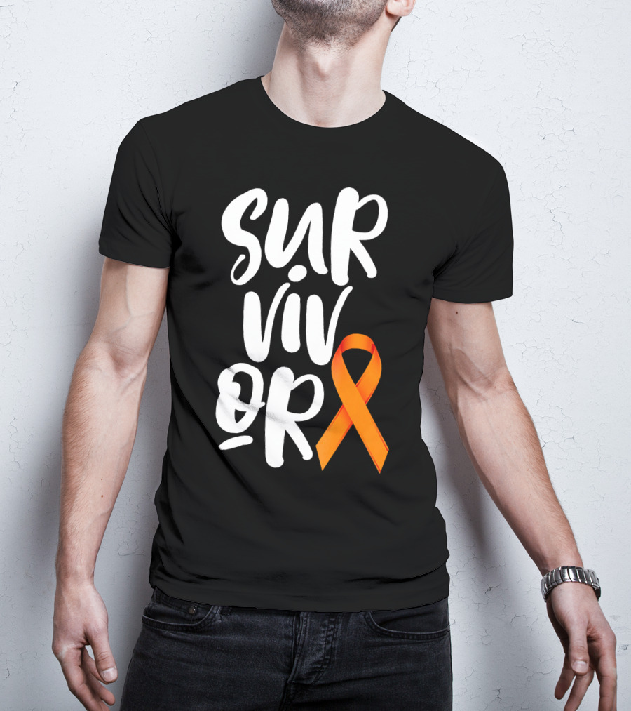 Leukemia Cancer Survivor Orange T-Shirt