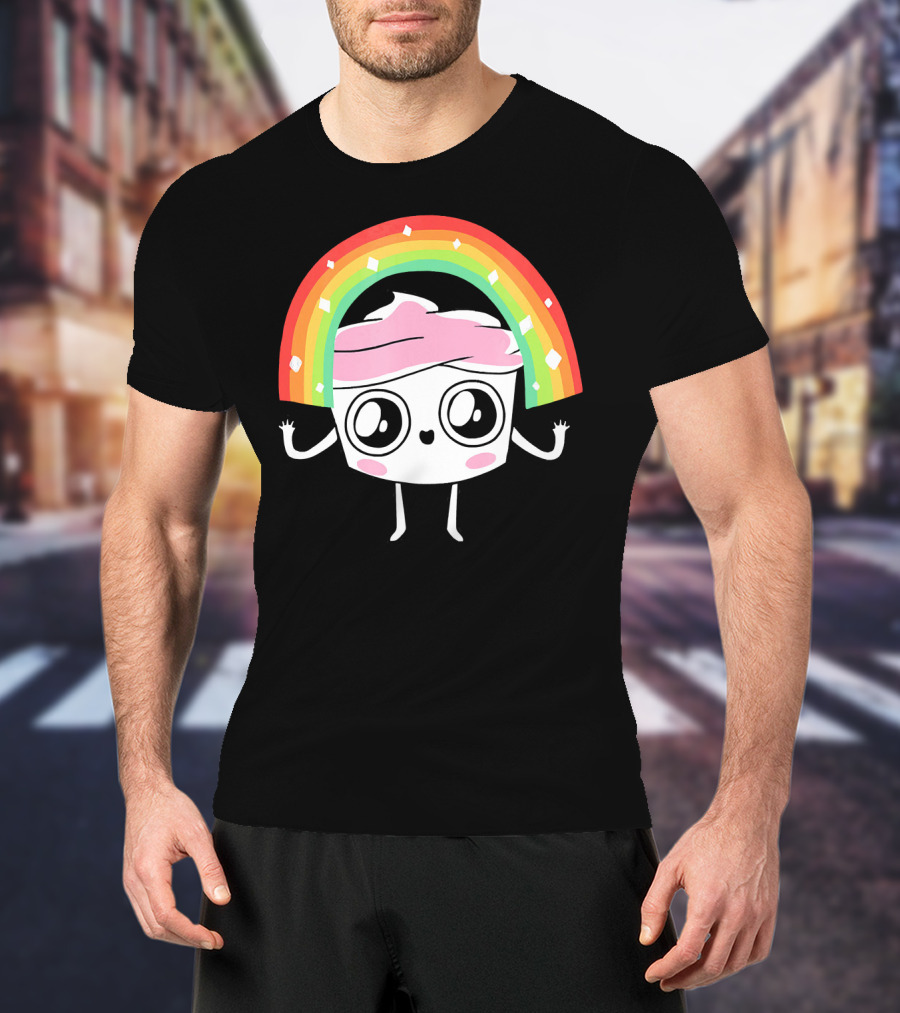 The Good Advice Cupcake Kawaii Rainbow Delight T-Shirt