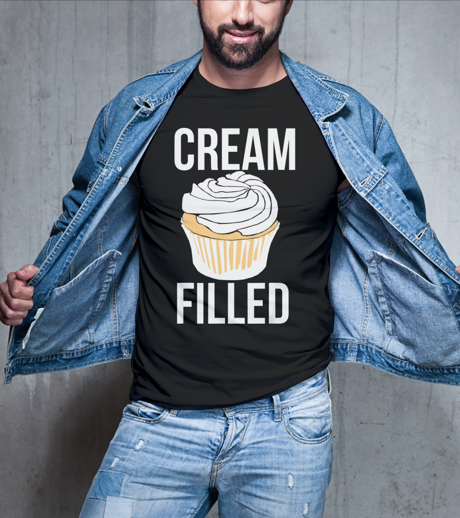 Cream Filled Funny Cupcake Crude T-Shirt