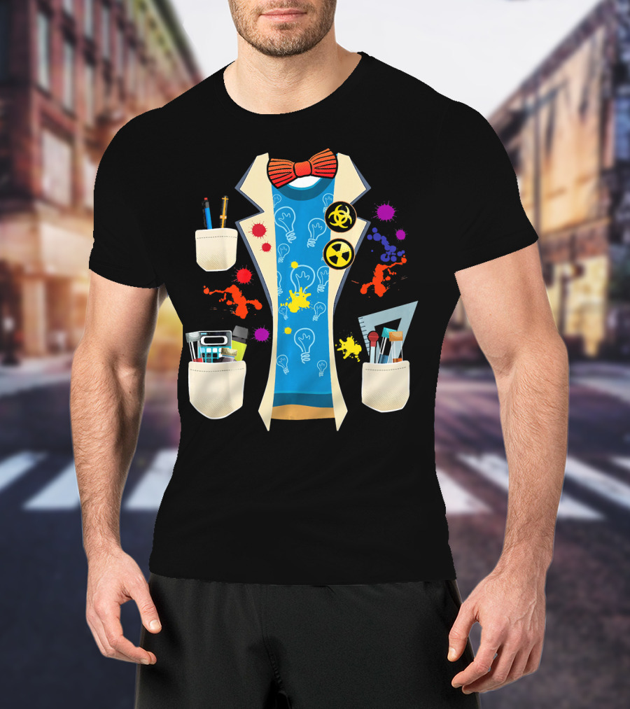 Halloween Mad Chemist Scientist DIY Costume Elements And Tools T-Shirt