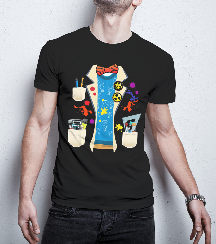Halloween Mad Chemist Scientist DIY Costume Elements And Tools T-Shirt