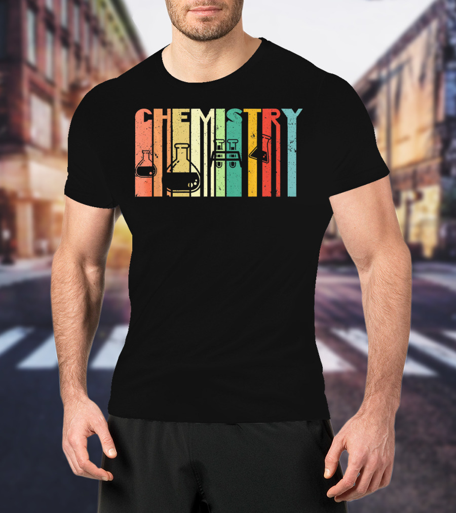 Chemistry Funny Science Student Vintage Laboratory Glassware T-Shirt