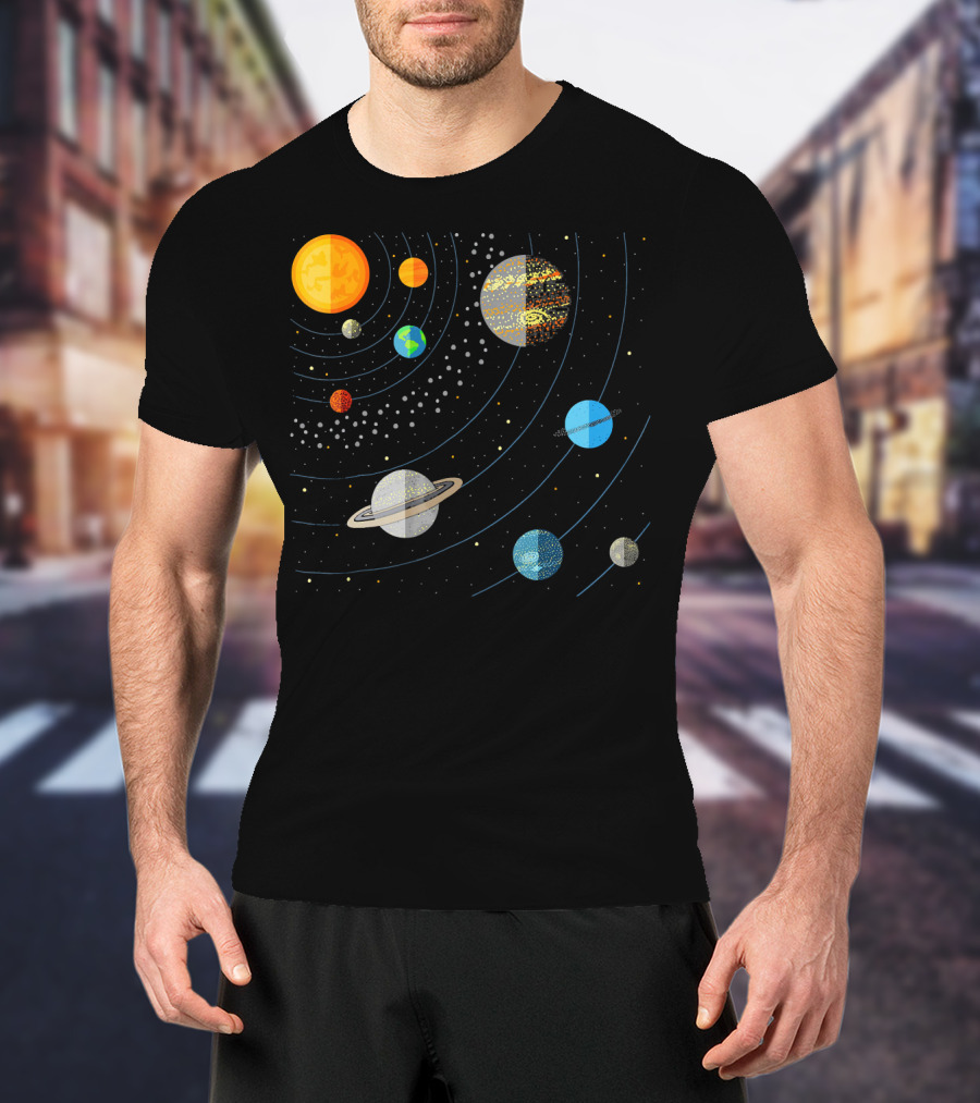 Our Solar System Science Education Planets And Orbits T-Shirt