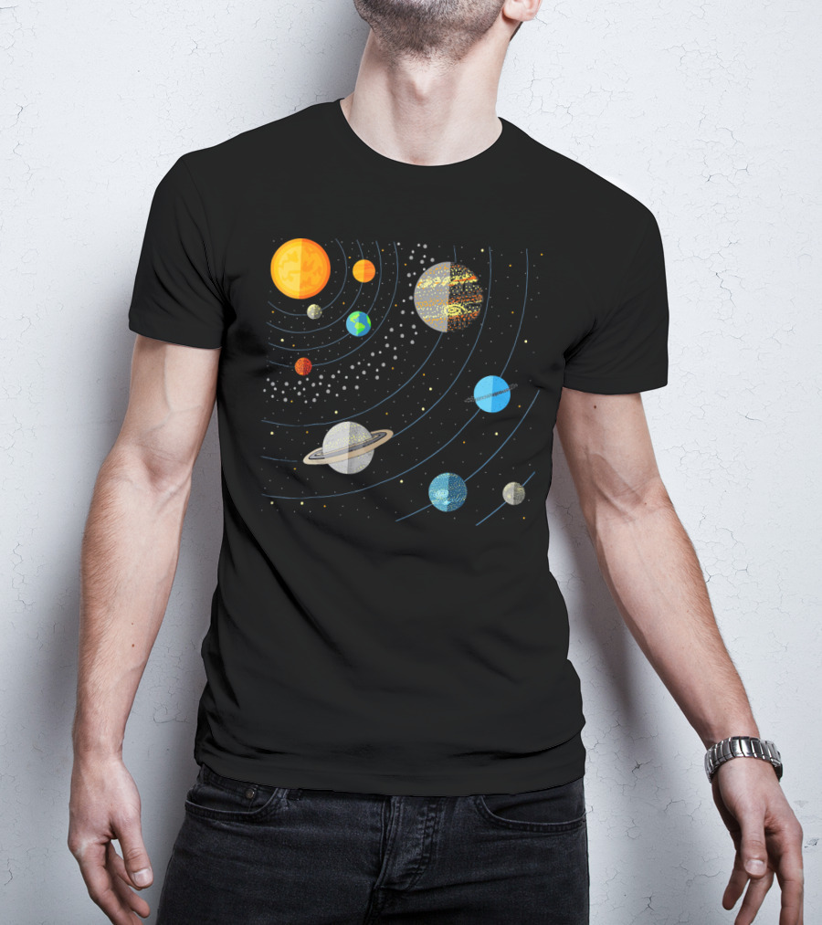 Our Solar System Science Education Planets And Orbits T-Shirt