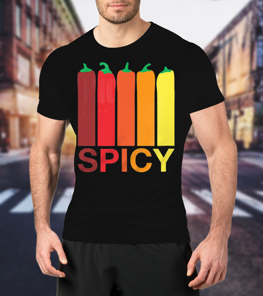 Hannah Hart Spicy Peppers Multicolor T-Shirt
