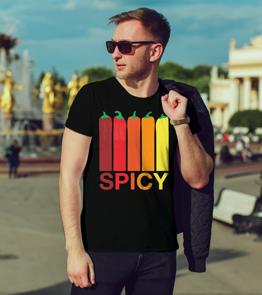 Hannah Hart Spicy Peppers Multicolor T-Shirt