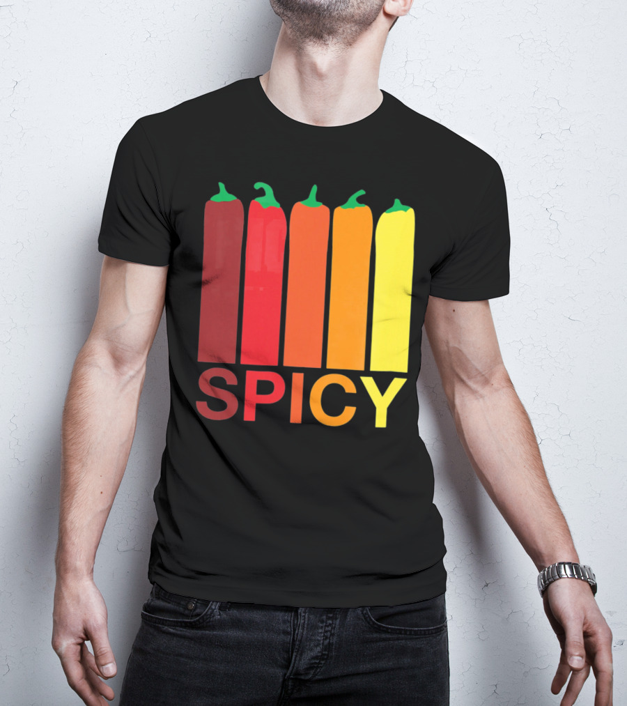 Hannah Hart Spicy Peppers Multicolor T-Shirt