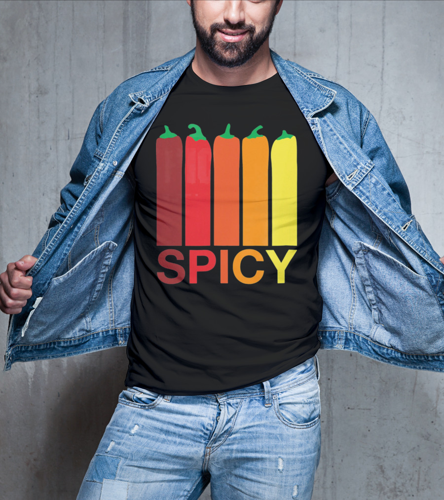 Hannah Hart Spicy Peppers Multicolor T-Shirt
