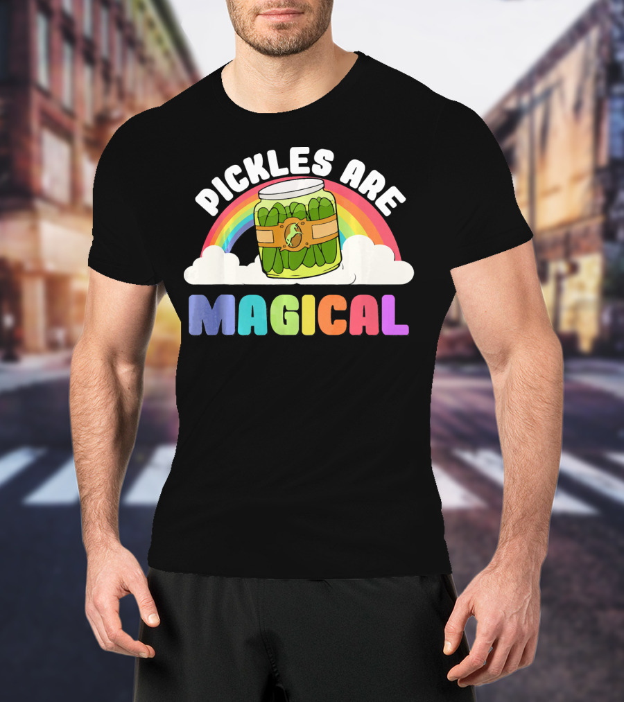 Rainbow Pickles Are Magical Clouds T-Shirt