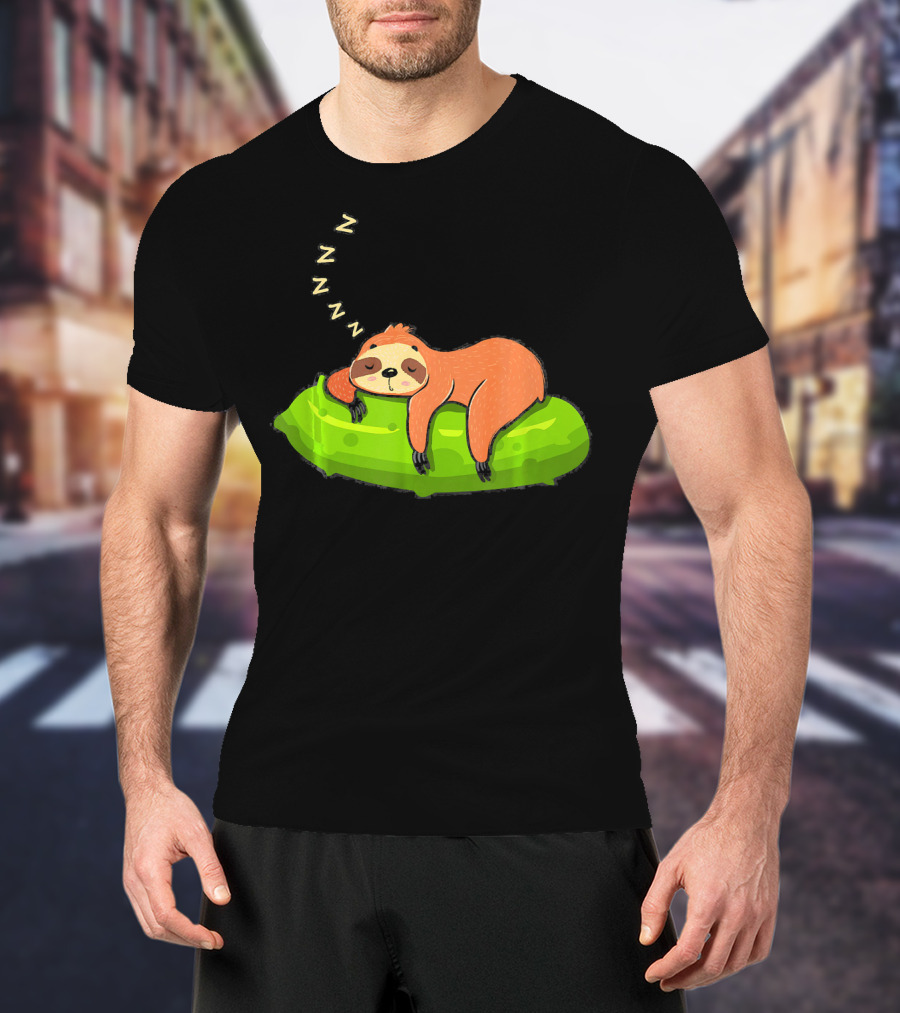 Lazy Sloth Sleeping On A Pickle With Zs T-Shirt