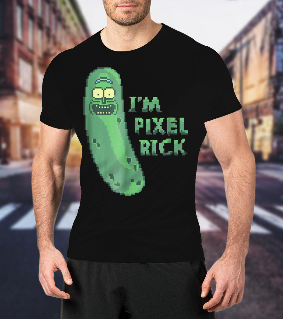 Mademark X Rick And Morty I'm Pixel Rick Pickle T-Shirt