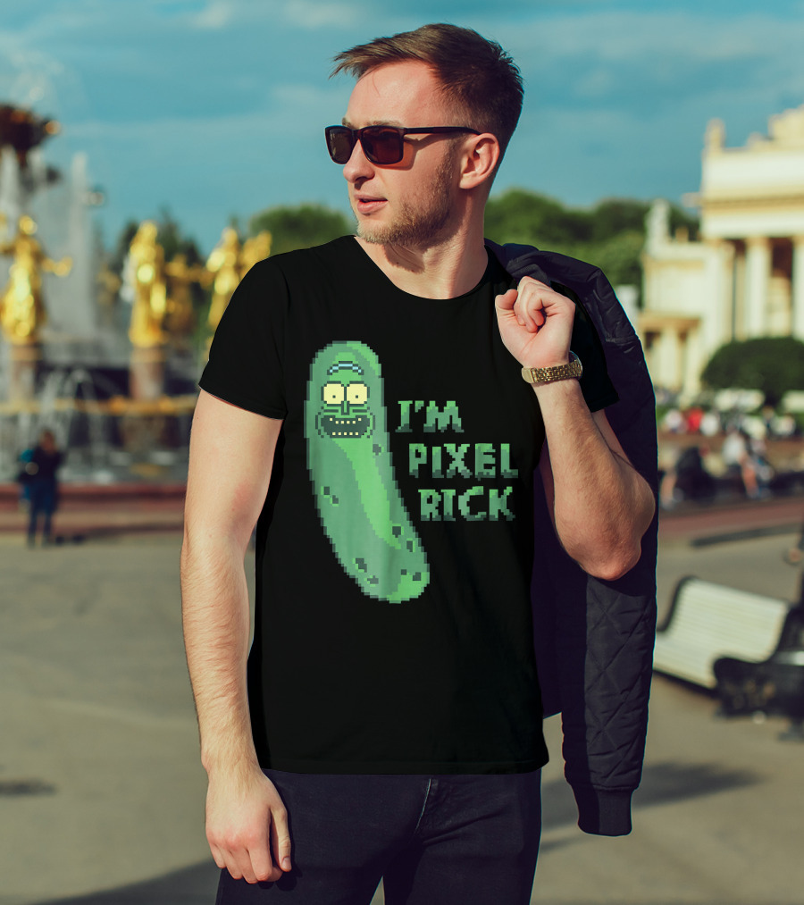 Mademark X Rick And Morty I'm Pixel Rick Pickle T-Shirt