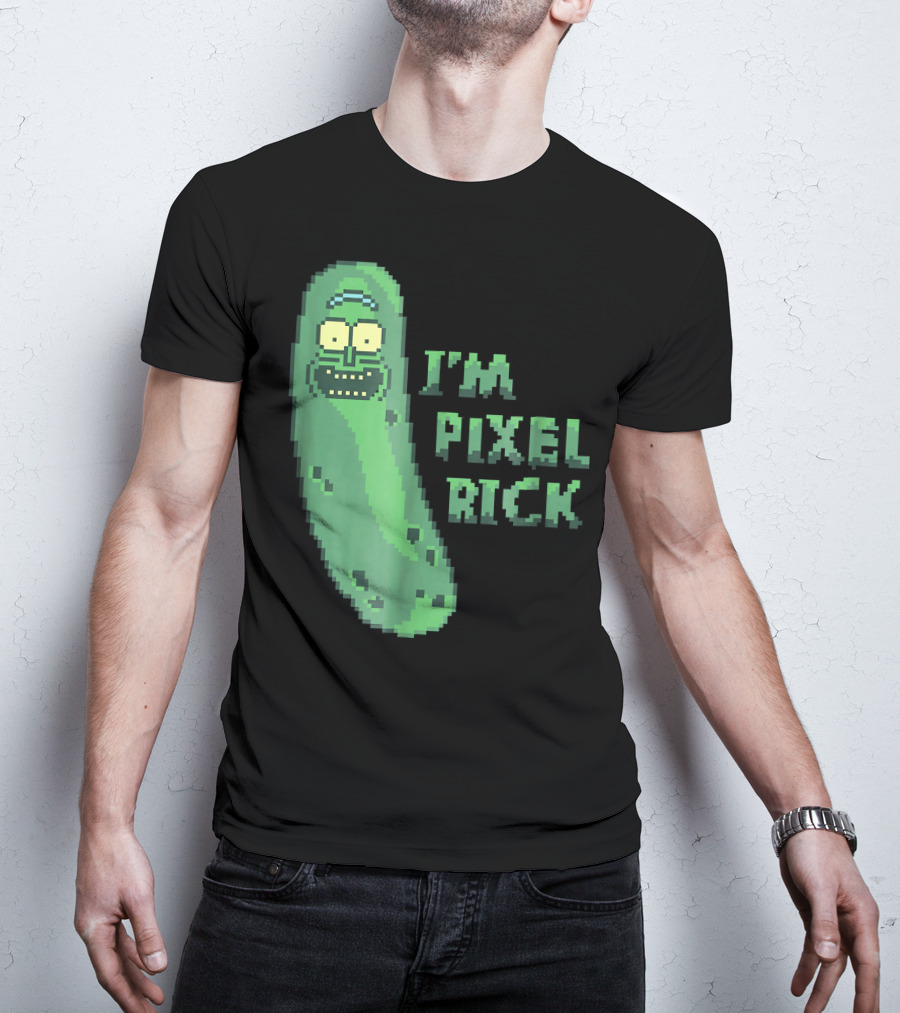 Mademark X Rick And Morty I'm Pixel Rick Pickle T-Shirt