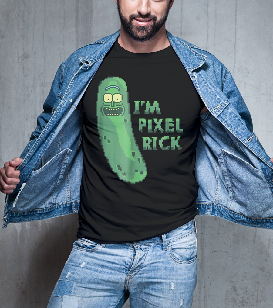 Mademark X Rick And Morty I'm Pixel Rick Pickle T-Shirt