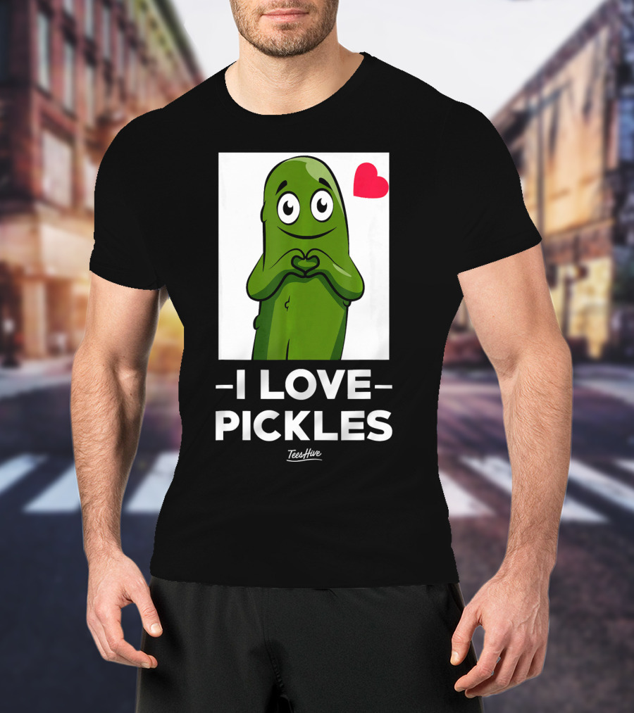 I Love Pickles Squad Heart Party T-Shirt