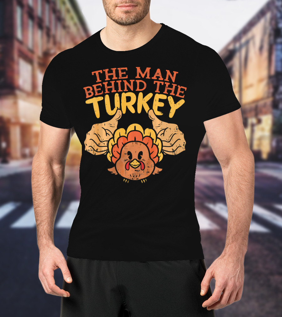 The Man Behind The Turkey Thanksgiving Pre T-Shirt