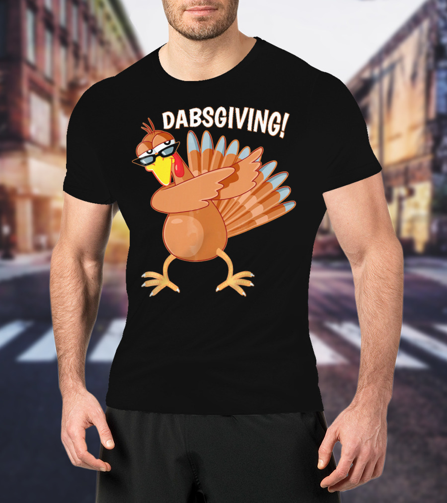 Dabsgiving Funny Dabbing Turkey Thanksgiving Dabs T-Shirt