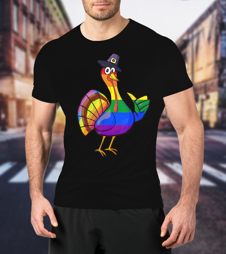 Colorful Turkey Pilgrim T-Shirt